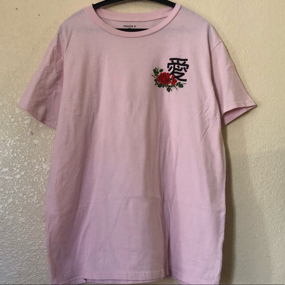Forever21 Men's XL Pink Graphic Tee